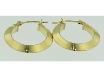 14K Yellow Gold Hoop Earrings