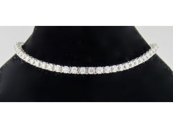 14k White Gold Diamond Tennis Bracelet