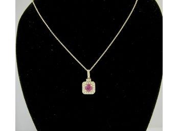 Ruby & Diamond Pendant