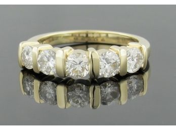 1.30 Carat Five-Stone Diamond Ring