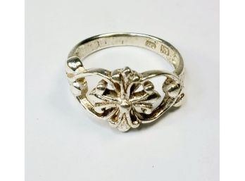 Old Sterling Silver Filigree Ring