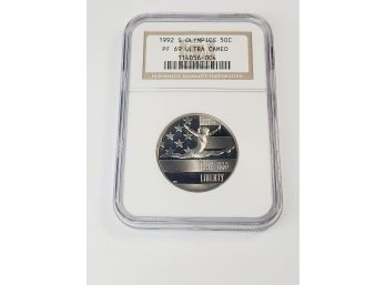 NGC PROOF 1992 S Olympics Half Dollar PS69 Ultra Cameo Slab