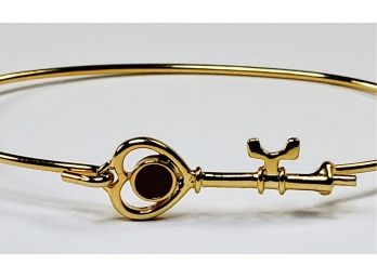 Key To My Heart Bangle Gold Tone Bracelet