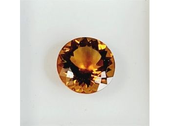 4.5ct 12mm Round Madeira Citrine Loose Gemstone