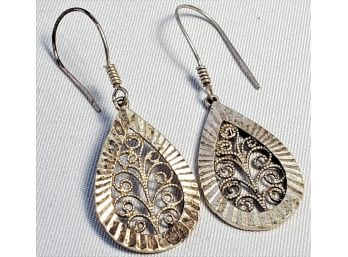 Filigree Sterling Silver Earrings