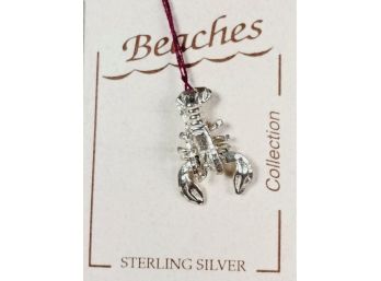 Sterling Silver Lobster Charm/pendant(new)