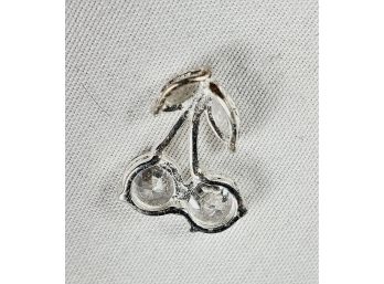 Sterling Silver Cherries Charm / Pendant