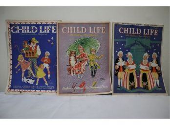 1935, 1939, 1940 Child Life Magazines (M)