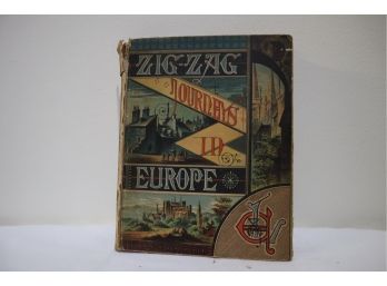 1800's Zig Zag Journeys In Europe Butterowrth Hardcover (B)