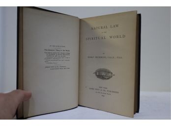 1890 Natural Law In The Spiritual World Henry Drummond Hardcover (B)