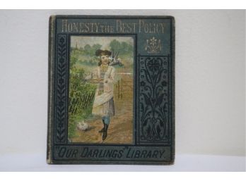 1800's Honesty The Best Policy 'Our Darlings' Library' Hardcover Mini Book (A)