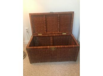 Wicker Storage Trunk.