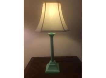 Painted Cast Iron Base Table Lamp.