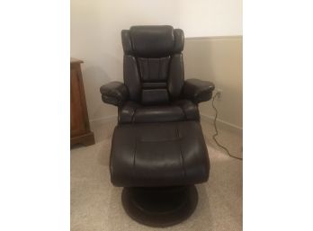 Newer Recliner And Ottoman . Near Mint Condition.  1 Of 2