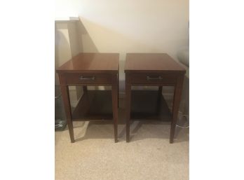 Pair Of Vintage Mersman End Tables.