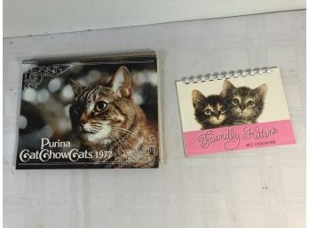 1972,74,75 & 77 Cat Calendars By Purina