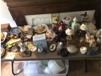 Gigantic Knick Knack Misc Table Lot