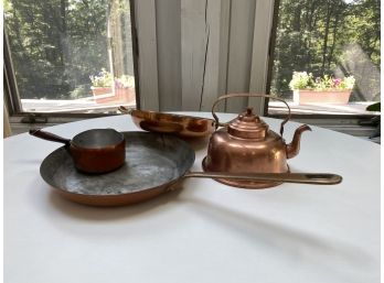 Group Of Copper Kitchenware