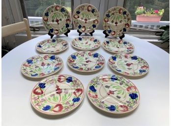 11 Petrus Ragout Maastricht Holland Hand Painted Divided Serving Plates