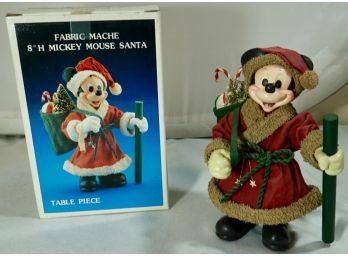 Fabric Mache Mickey Mouse Santa Table Centerpiece