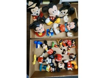 Huge Lot 20 Misc. Mickey Mouse Fugures/Items