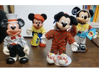 4 Applause Mickey Mouse Dolls