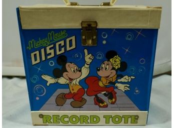 Mickey Mouse Disco Record Tote W/ Records