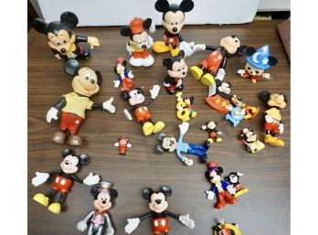 Lot Of 23 Rubber Mickey Mouse Figures