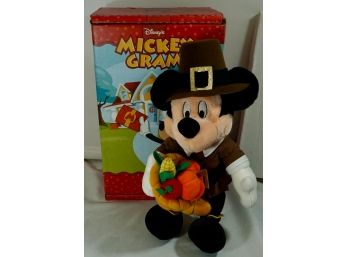 2 Mickey Grams-Thanksgiving Pilgrims-Mickey/Minnie