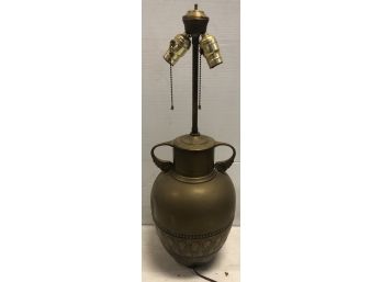 Two Handle Brass Jar Lamp