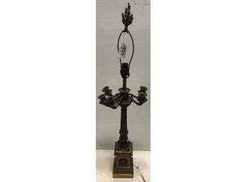 Marble And Bronze Lamp