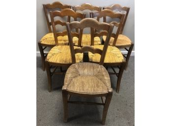 Six French Country Dining Chairs