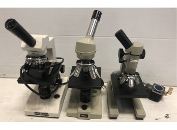 Three Microscopes