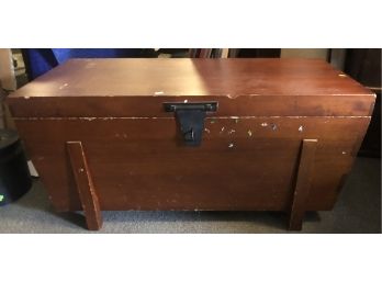 Wooden Storage Trunk