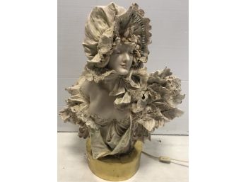 Porcelain Lamp Of Woman