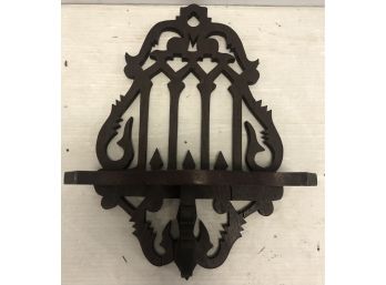 Decorative Wooden Gothic Wall Shelf