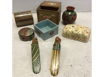 Lot Of Decorative Boxes, Etc.