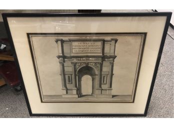 19th Century Print 'arc De Tite'