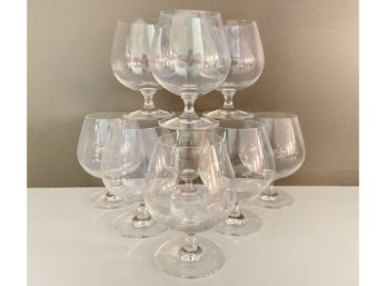 Five Vintage Glass  Brandy Snifters