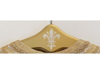 Eleven Vintage Gold Tone And  Fleur-de-lis Hangers