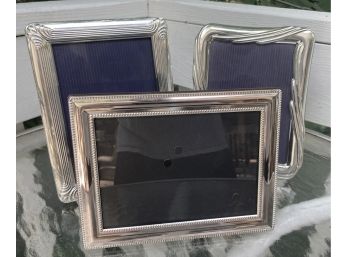 Three Sterling Silver Frames (C)