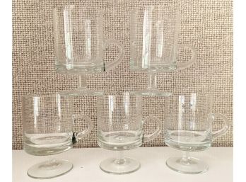 Five Vintage Dansk Karin Hot Cocktail Glass Mugs