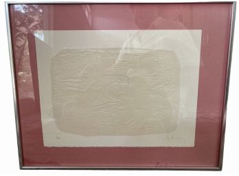 Artist Proof Textured Etching 'Les Chevaux' The Horse 20.5' X 17'