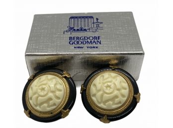 Bergdorf Goodman - Asian Inspired Vintage Clip On Earrings