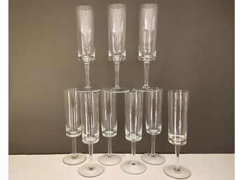 Nine Vintage Dansk Karin Champagne Flutes