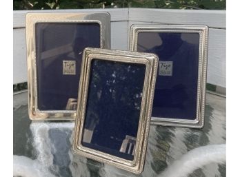 Three Sterling Silver Photo Frames (A)