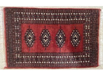 Vintage Bokhara Small Wool Rug