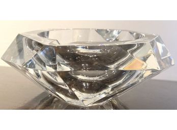 Vintage Baccarat Crystal Faceted Bowl