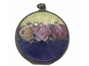 Antique Guilloche Enamel Locket