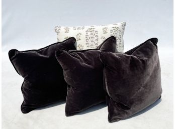 Down Stuffed Accent Pillows - Velvet And More